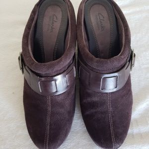 Clarks Bendables Julia St.  Suede Clog 83379  7.5M